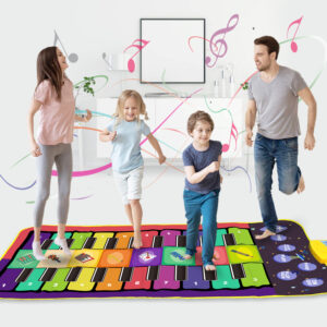 Učení Vzdělávání Double Row Hudební nástroje Klávesnice Piano Music Mat Infant Fitness vzdělávací hračky pro děti Děti