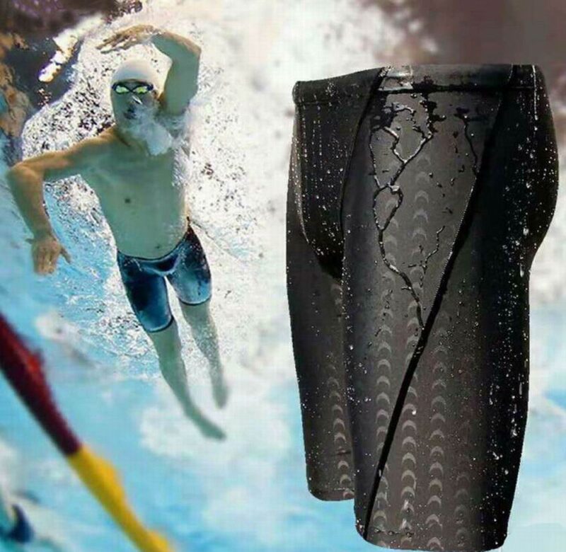 Pánské plážový bazén vodoodpudivý Plavky páté Plavky Vzor Žraločí kůže Prodyšný sportovní trénink Plavecké šortky L-4XL