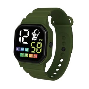Vícebarevné dětské hodinky s displejem Smart Watch Week LED digitální náramkové hodinky pro chlapce Dívka Vodotěsné sportovní hodinky Montre Enfant