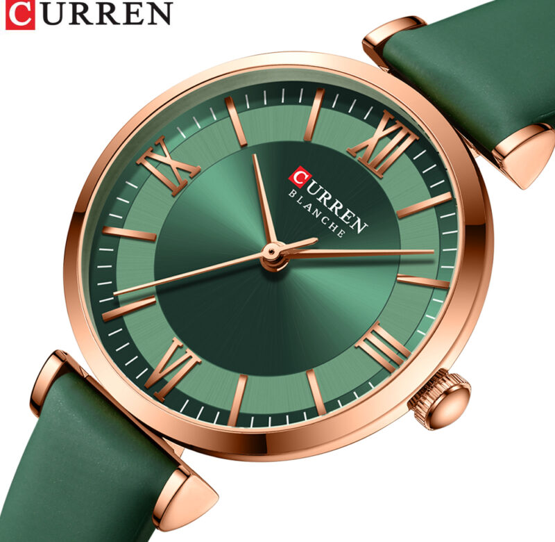 Hodinky NEW CURREN Dámské kožené náramkové hodinky Quartz Módní klasické hodiny Montre femme