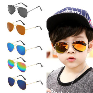 Nové dětské sluneční brýle Móda Barevné Chlapci Dívčí Reflexní sluneční brýle Dětské Dětské brýle UV400 Outdoor High Definition Brýle