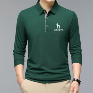 Nové pánské polokošile Business Podzimní tričko s dlouhým rukávem Hazzys Ležérní Pánské polokošile Fit Tenké korejské oblečení Košile s knoflíky
