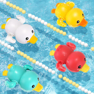 Nové letní Koupelna Vana Sprcha Miminko hodinový strojek Plavání Děti si hrají s vodou Roztomilá kachnička Hračky do vany pro děti Dárky