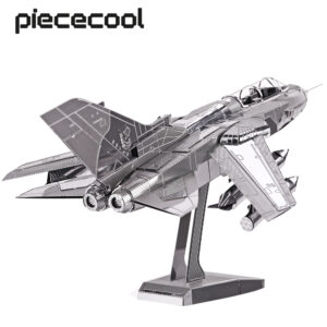 Piececool 3D kovové puzzle pro dospělé stíhačky Tornado DIY Hračka Jigsaw hlavolamy Modelové sady Nejlepší dárky k narozeninám
