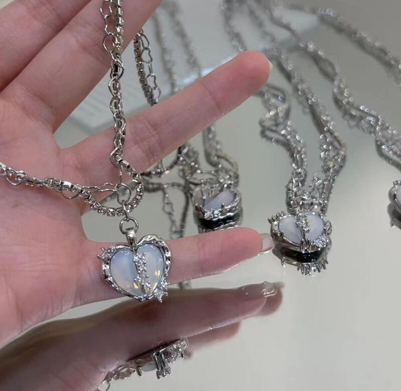 SUMENG Nový Vintage Goth Přívěsek Srdce Choker Řetízkový náhrdelník pro ženy Dívčí Punk Collares Estetické šperky Dárky