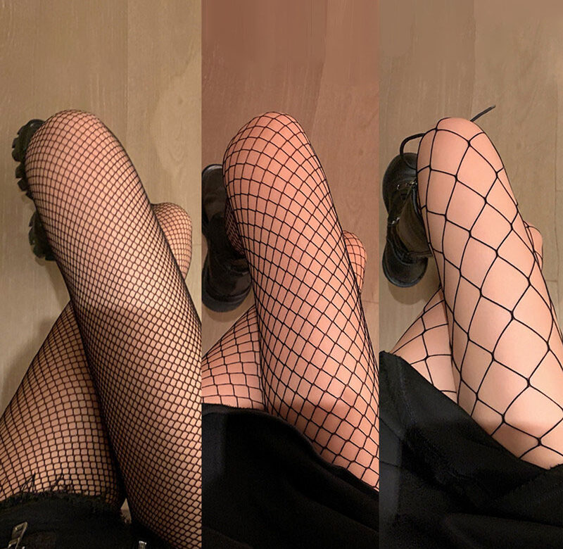 Sexy dámské dlouhé síťované stehenní punčochy Stehenní dlouhé ponožky Síťované punčochové kalhoty Dámské letní legíny