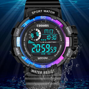 Sportovní vodotěsné hodinky pro děti Dívky Chlapci Svítící multifunkční elektronické hodinky Dětské Studentské Pánské Náramkové hodinky reloj