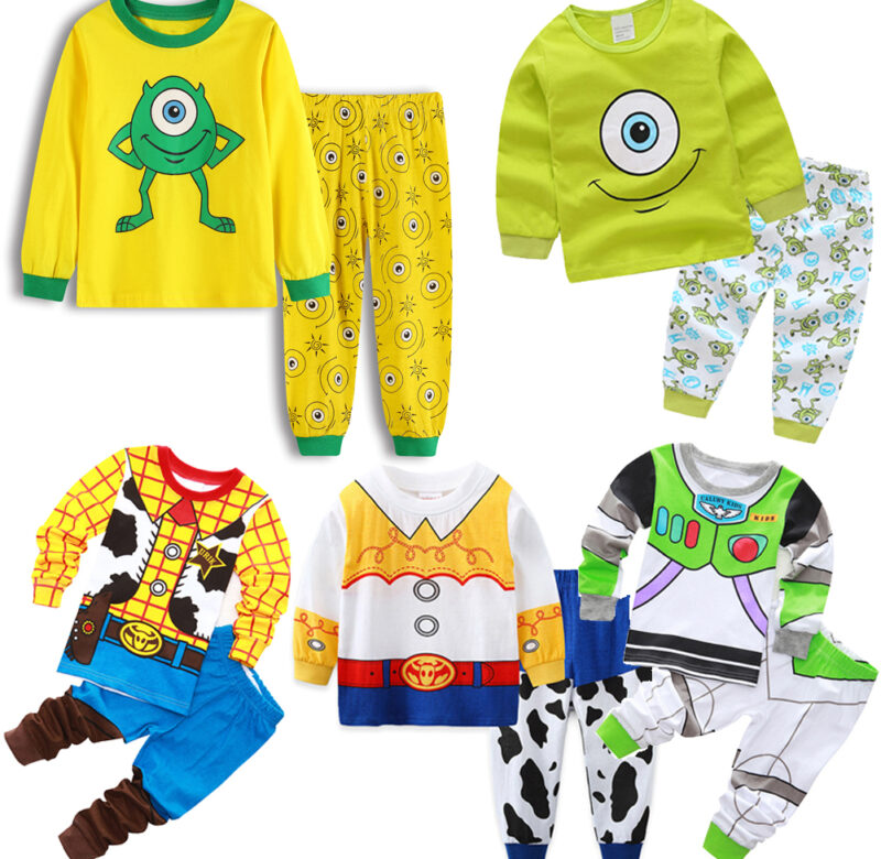 Letní podzim Dětská hračka Příběh pyžama Oblečení Woody Tracey Buzz Světelný rok Halloween Kostým Pyžamo Jessie Bavlna Noční prádlo