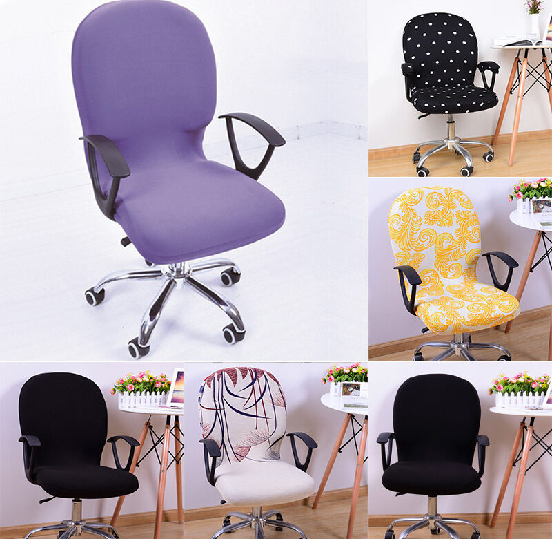 Swivel Chair Cover Stretchable Removable Computer Office Washable Rotating Lift Dropship