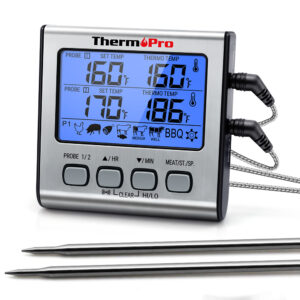 ThermoPro TP17 digitální podsvícený LCD displej Duální sonda BBQ Trouba Maso Gril Vaření Kuchyňský teploměr