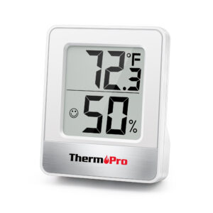 ThermoPro TP49 Mini Size Digitální vnitřní domácí meteorologická stanice Teploměr Vlhkoměr se dvěma barvami, černá a bílá