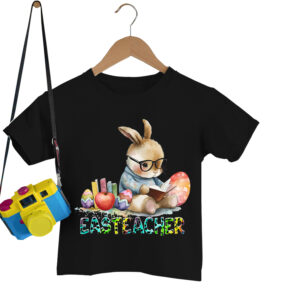 Vintage velikonoční dětská trička Kreslený velikonoční zajíček Chlapci Dívčí trička Akvarel Velikonoční vajíčko Jablko Letní dětské oblečení