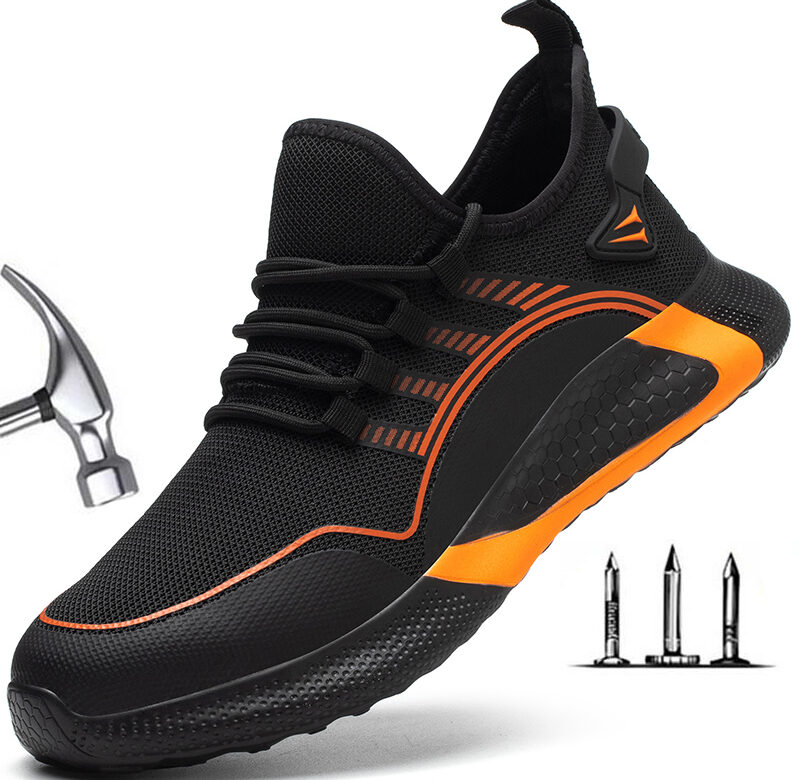 2022 Lehká pracovní bezpečnostní obuv pro muže Prodyšná sportovní bezpečnostní obuv Pracovní obuv S3 Anti-Smashing Anti-ircing