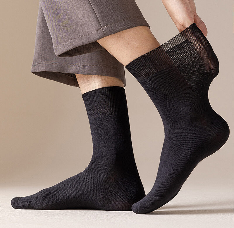 6 párů pohodlných a podpůrných ponožek pro diabetiky pro muže a ženy Odvádějící vlhkost Bavlněná tkanina Nezávazné Top business ponožky