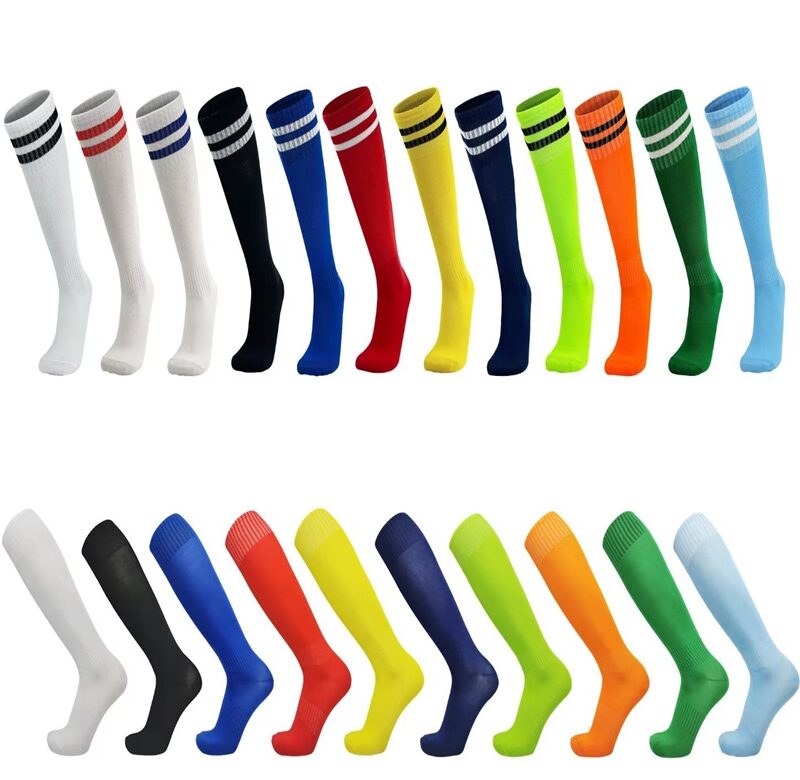 Fotbalové dresové ponožky outdoorové dlouhé pod kolena bavlněný spandex dětské ponožky Football Baseball kotníkové dospělé dětské ponožky