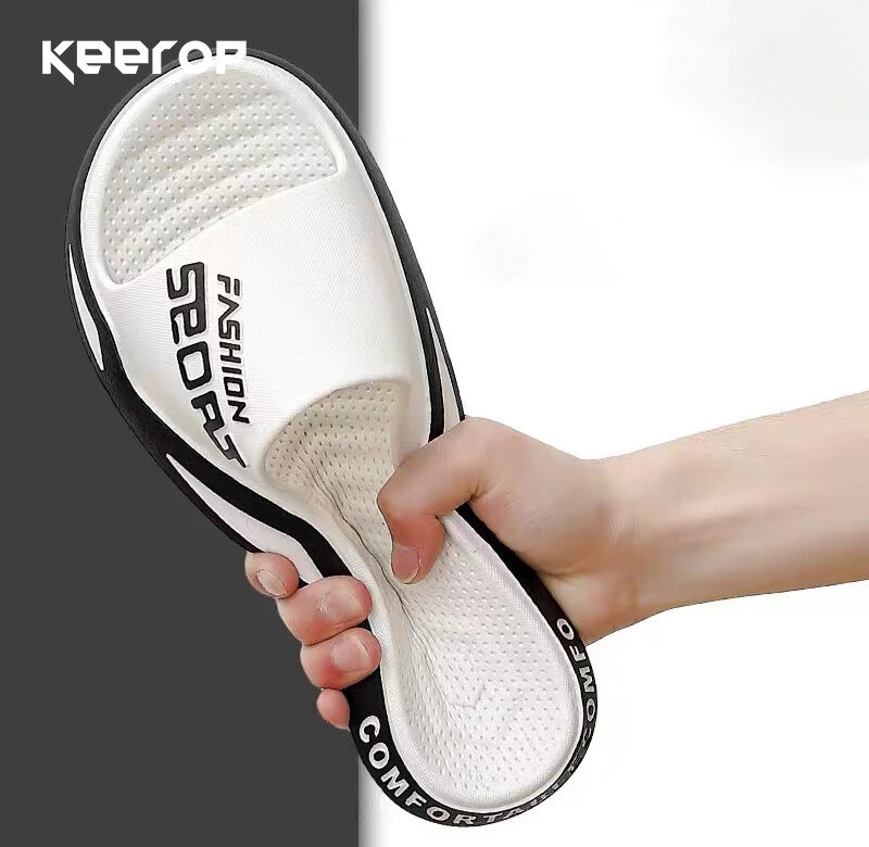 KEEROP 2023 Pánské pantofle PVC Pohodlné letní pantofle pro muže Venkovní plážové letní žabky Pánská móda Sportovní sandály