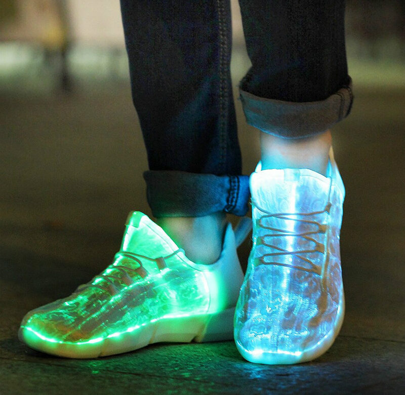 Letní chlapec Svítící svítící tenisky Muži Ženy Dívky Dětské LED světelné boty Děti Bliká se světlem Dospělí USB dobíjecí boty